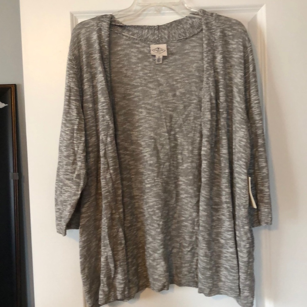 Gray cardigan